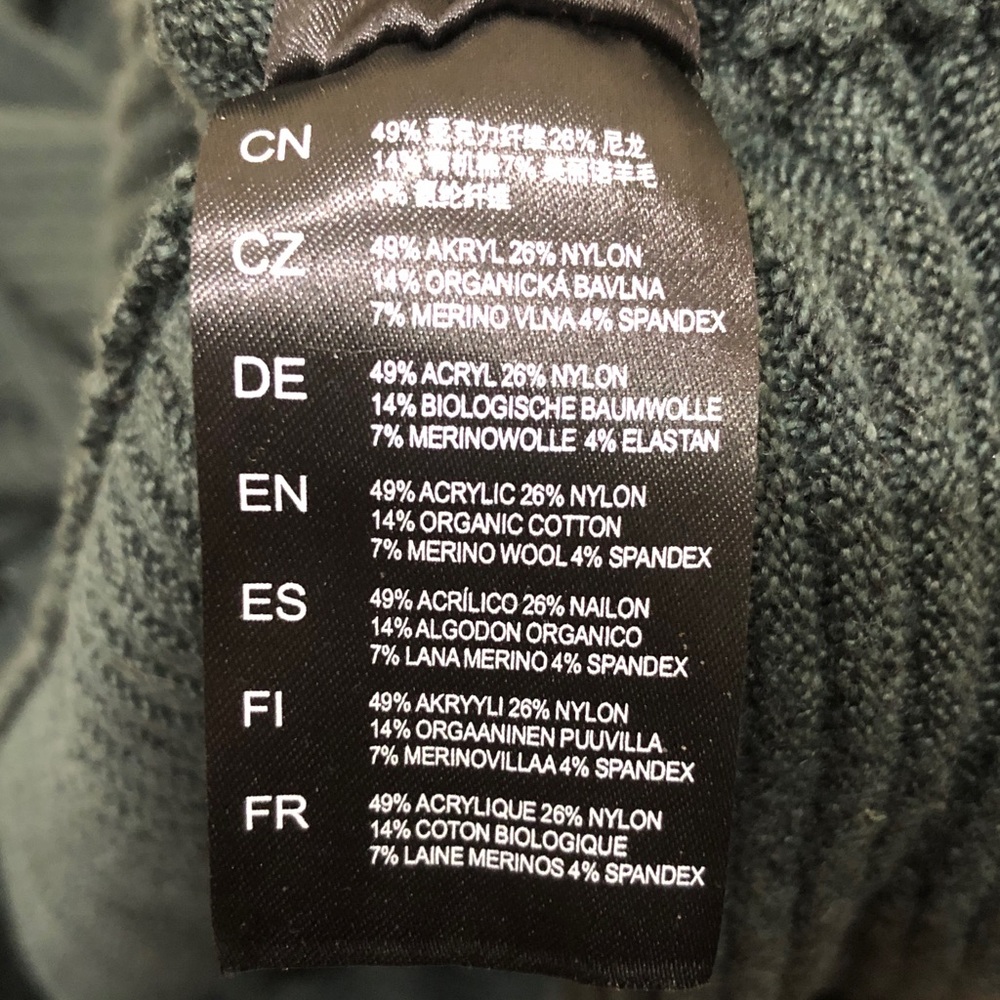 SOLD Kuhl Solace Sweater Size Large Dark Green Ribbed Turtleneck Pullover - Picture 13 of 14